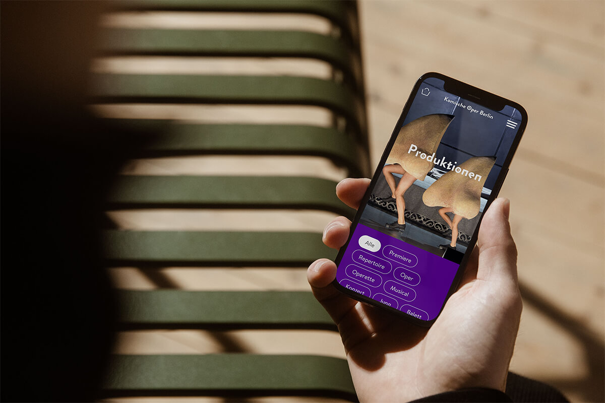 Komische Oper Berlin - Website Design Evey Kwong — Art Direction and Graphic Design