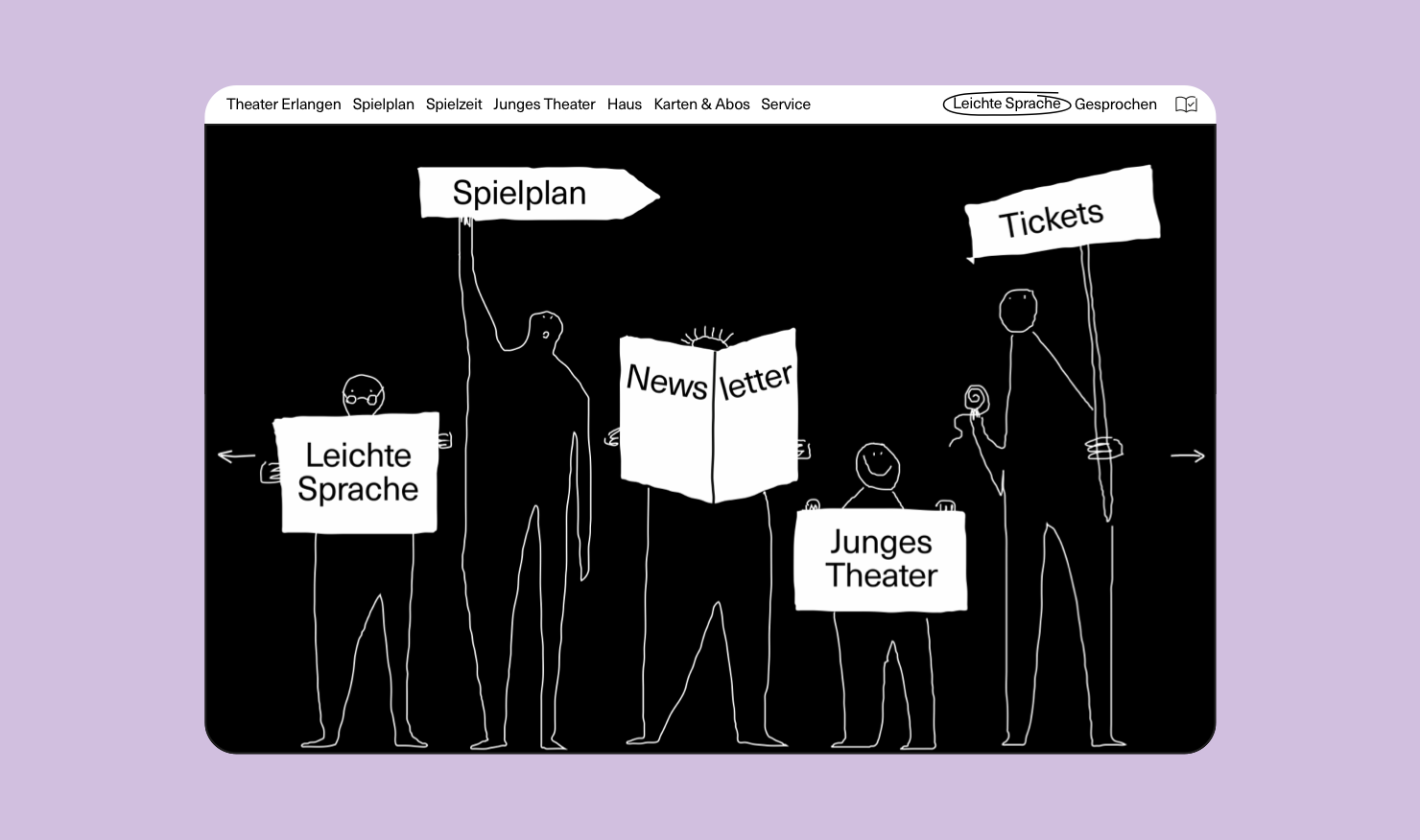 Theater Erlangen - Website Design Evey Kwong — Art Direction and Graphic Design
