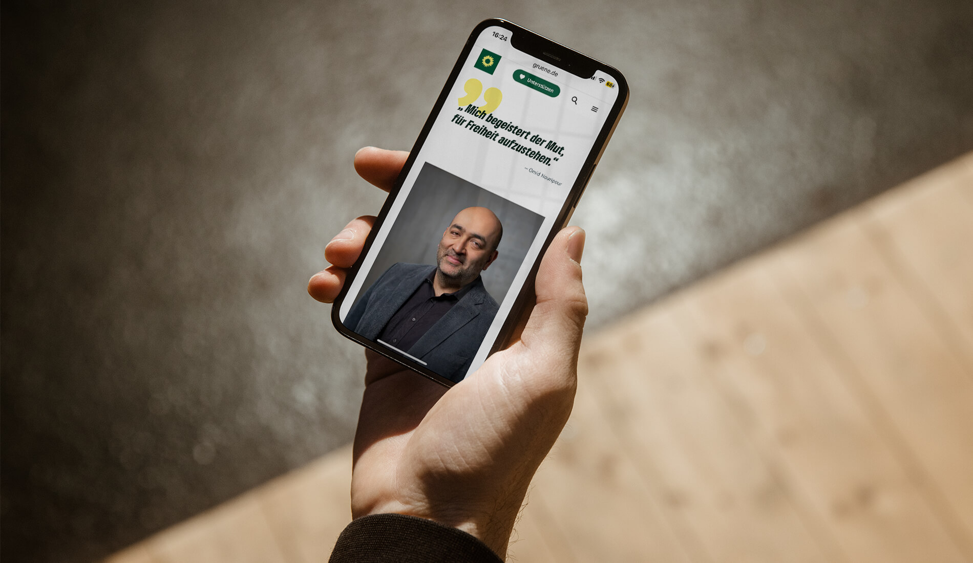 Die Grünen Website Evey Kwong — Art Direction and Graphic Design