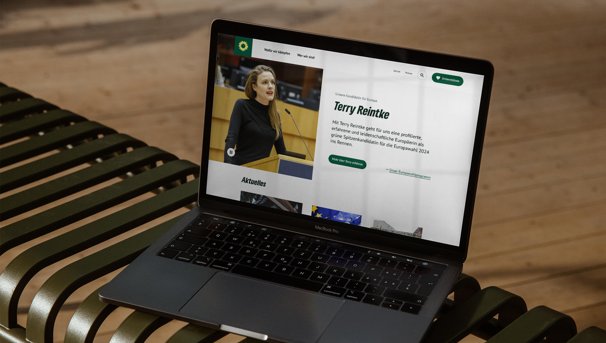 Die Grünen Website Evey Kwong — Art Direction and Graphic Design